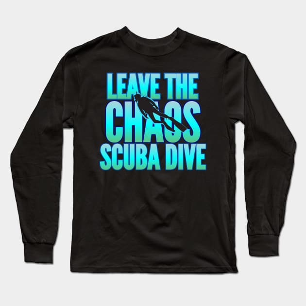 Scuba diving t-shirt designs Long Sleeve T-Shirt by Coreoceanart